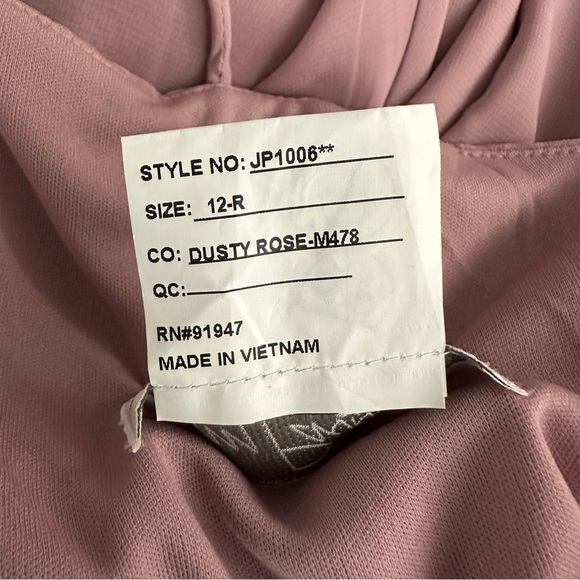 Jenny Packham dusty rose high low ruffle bridesmaid dress NWT 12 - Picture 6 of 8